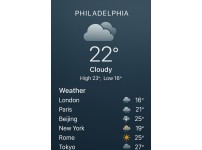 Philadelphia cloudy skyline